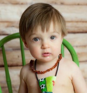 Firefly Baltic Amber Teething Necklace nugget Style
