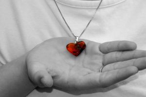 Baltic Amber Loving Heart Pendant Jewelry