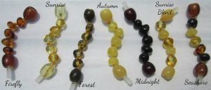 Baltic Amber round beaded necklace extenders from Spark of Amber
