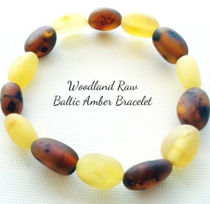 Woodland Raw Baltic Amber Bracelet