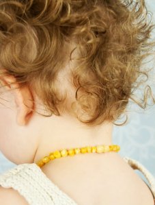 Baltic Amber Round Beaded Teething necklace the Autumn from Spark of Amber