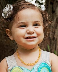 Sunny Days Raw Baltic Amber Teething Necklace